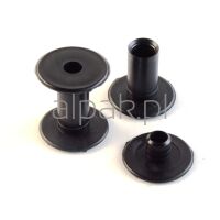 Plastic Clips Wicket black - two-piece